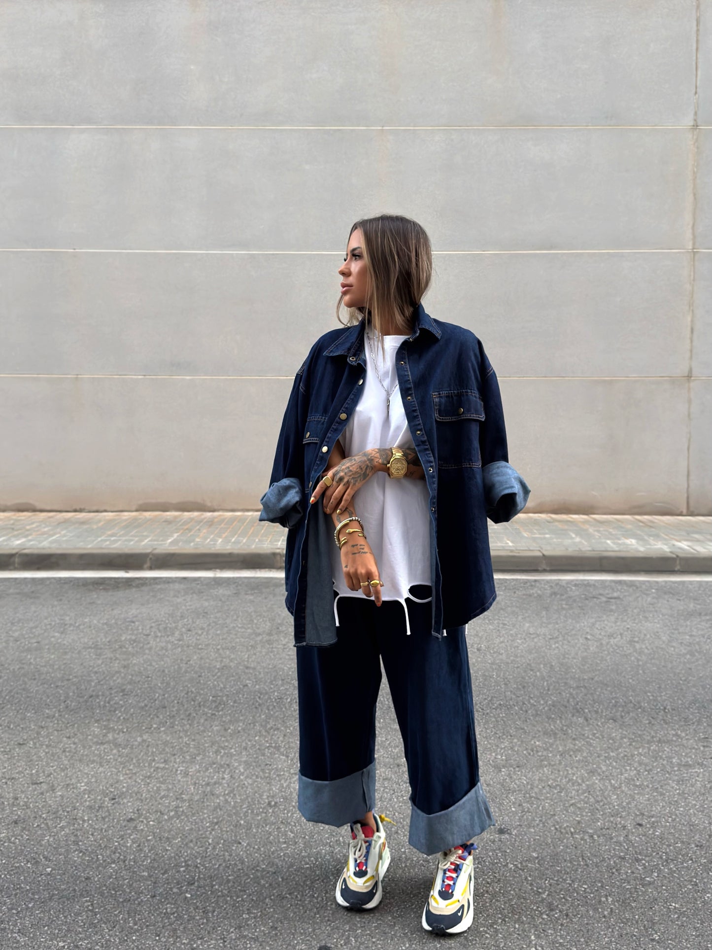 CONJUNTO OVERSIZE PREMIUM DENIM HARPER