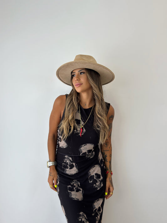 MAXI VESTIDO PREMIUM SKULL