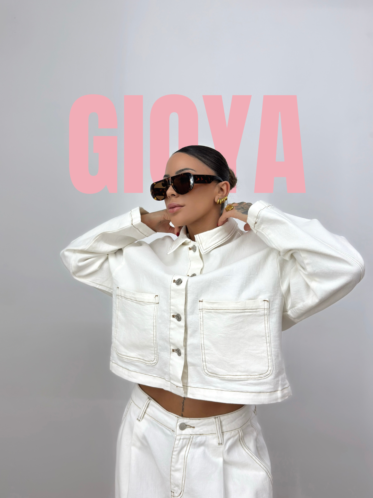 CONJUNTO PREMIUM DENIM GIOYA WHITE