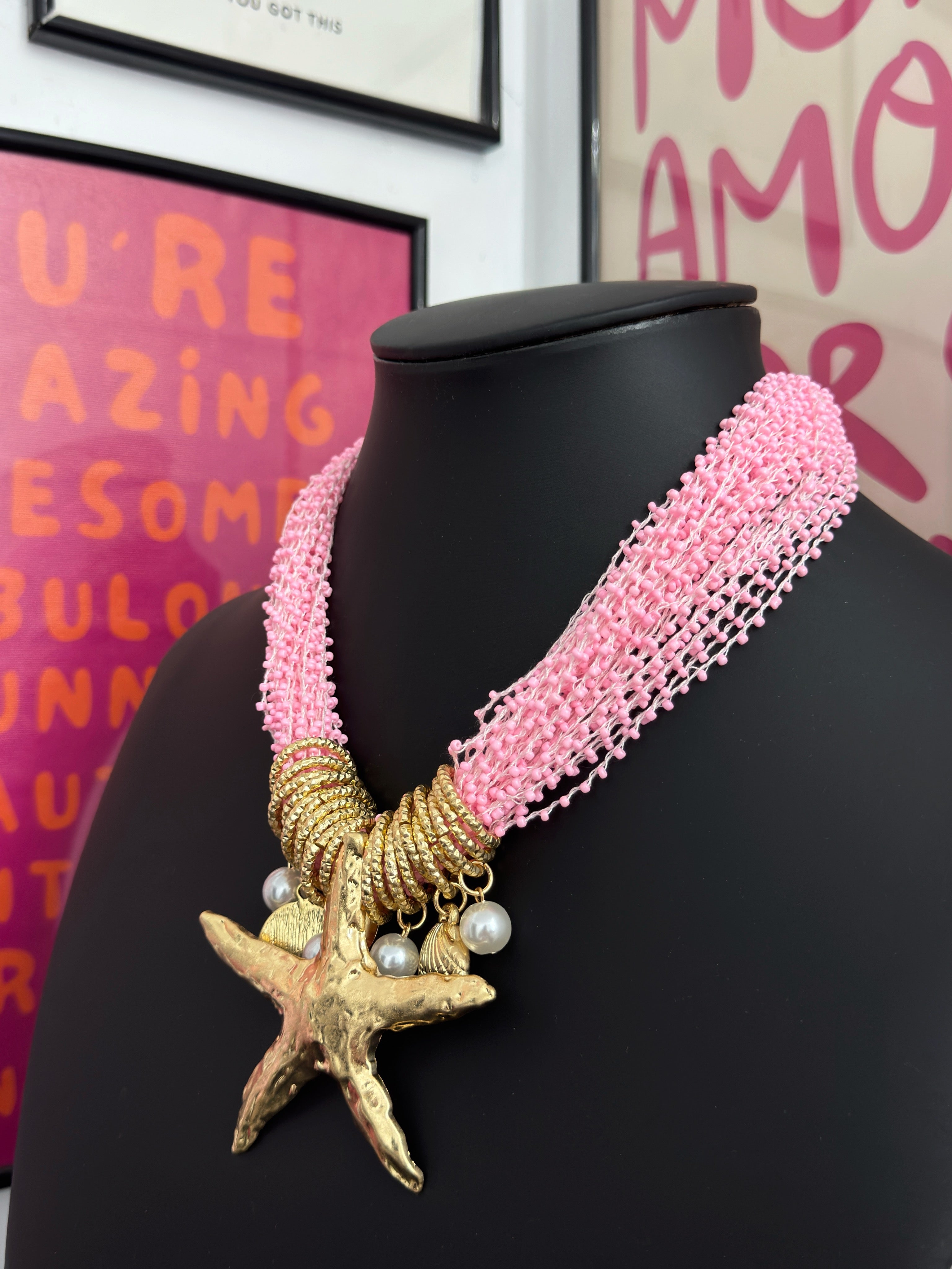 COLLAR STARFISH BABY PINK