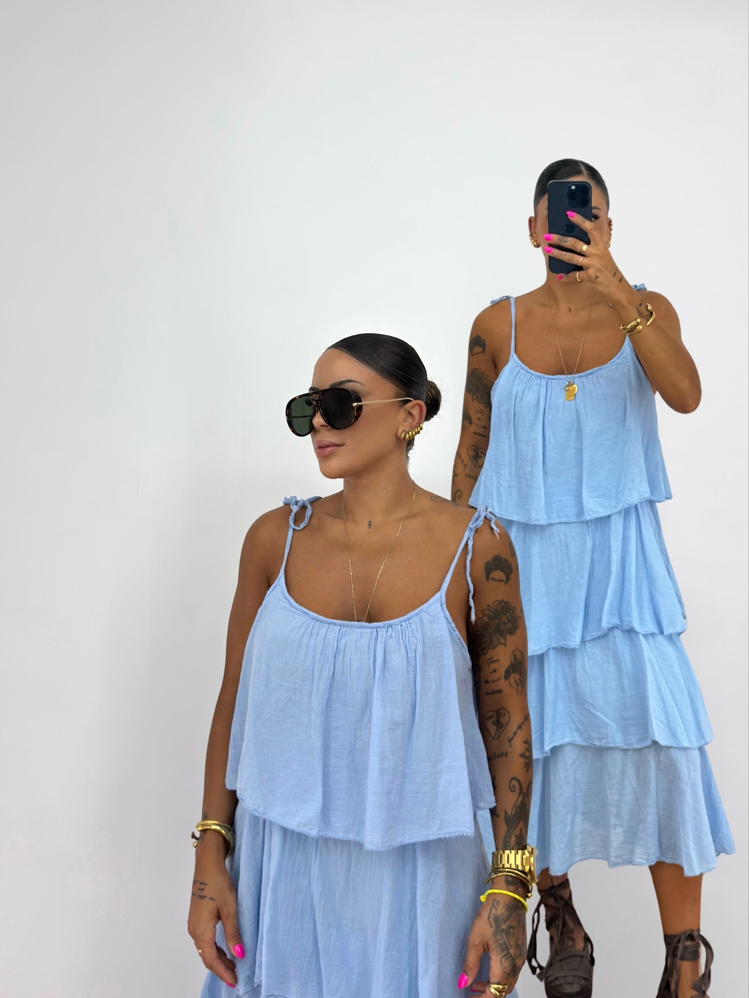 VESTIDO FORMENTERA BABY BLUE