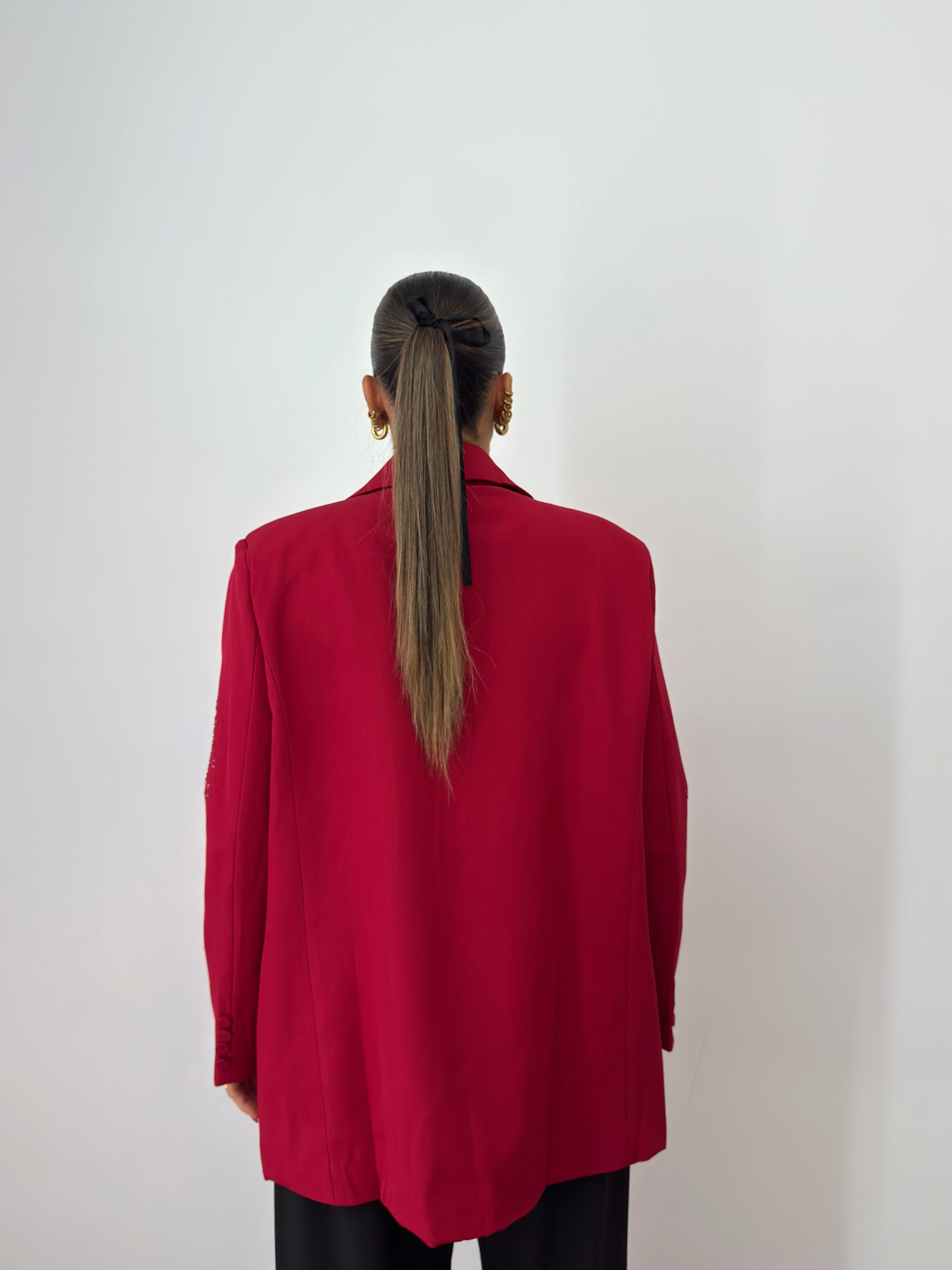 BLAZER OVER PREMIUM RED SHINNY