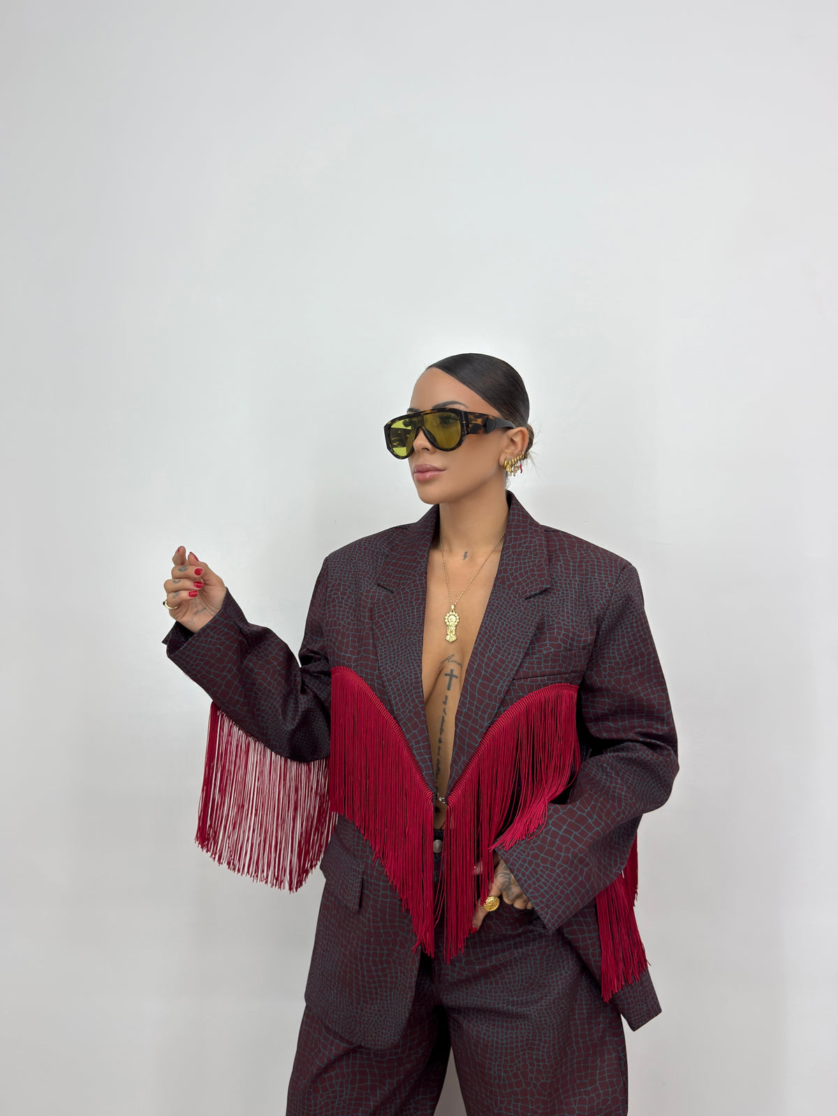 BLAZER OVER CROCO LUMINA