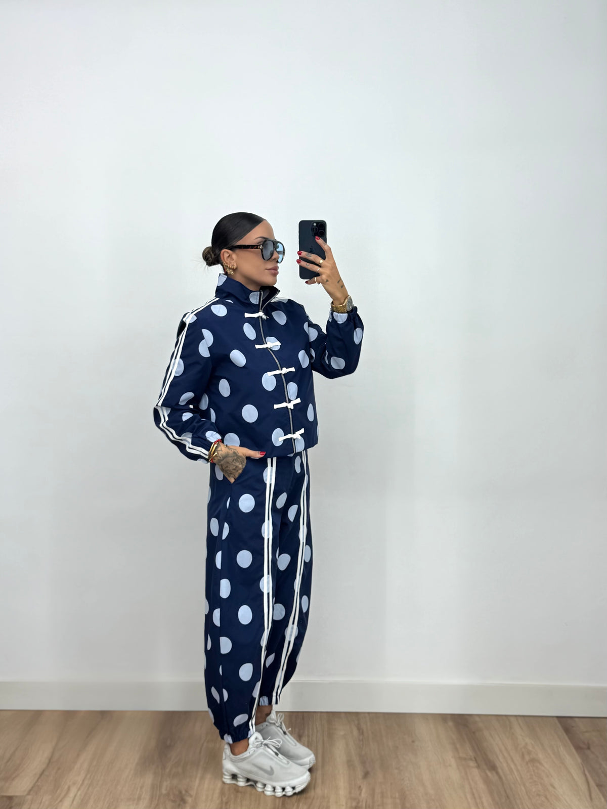 CONJUNTO TECHNICAL POLKA BLUE NAVY