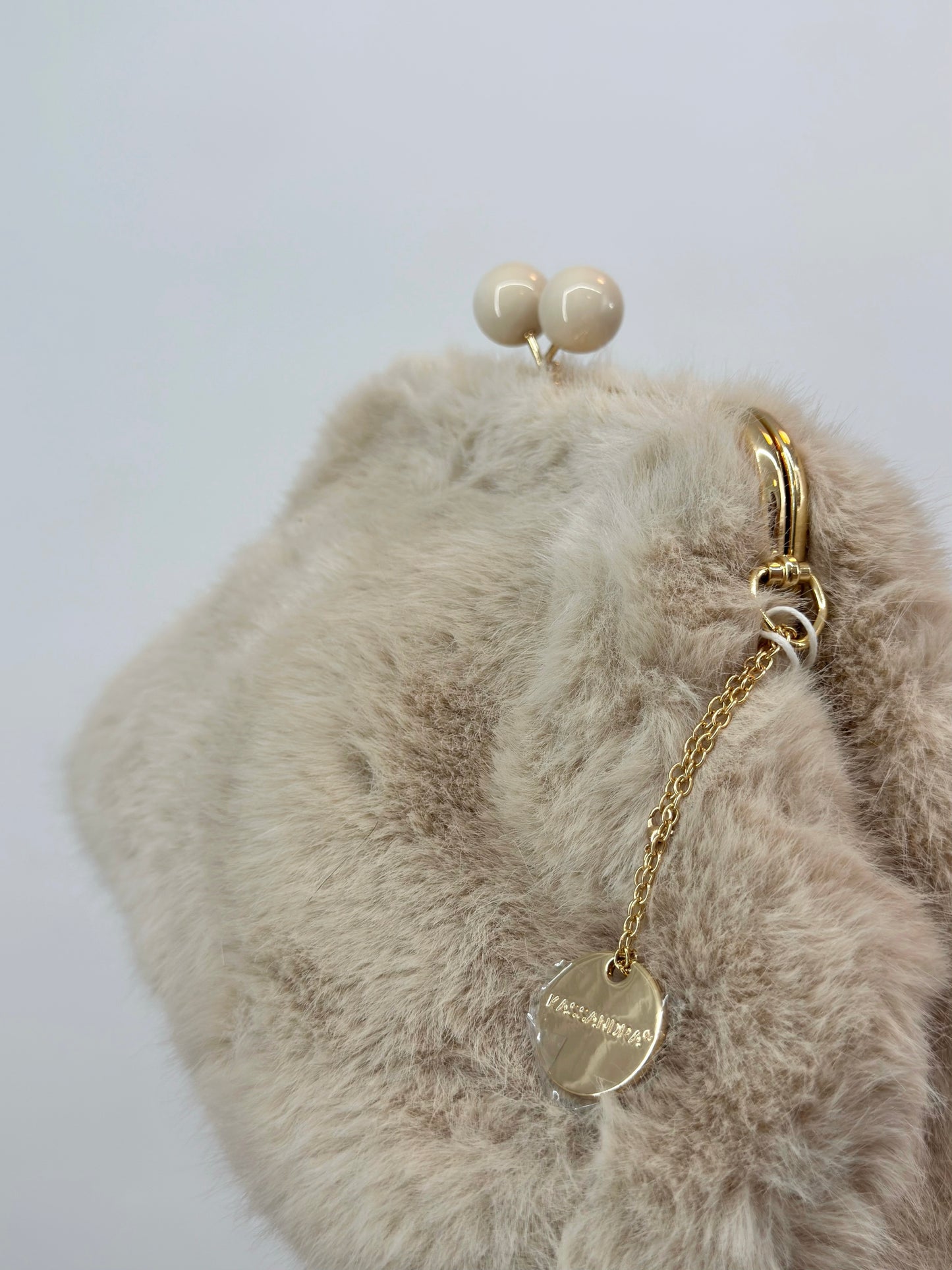 MAXI CLUTCH FLUFFY NUDE KASSANDRA