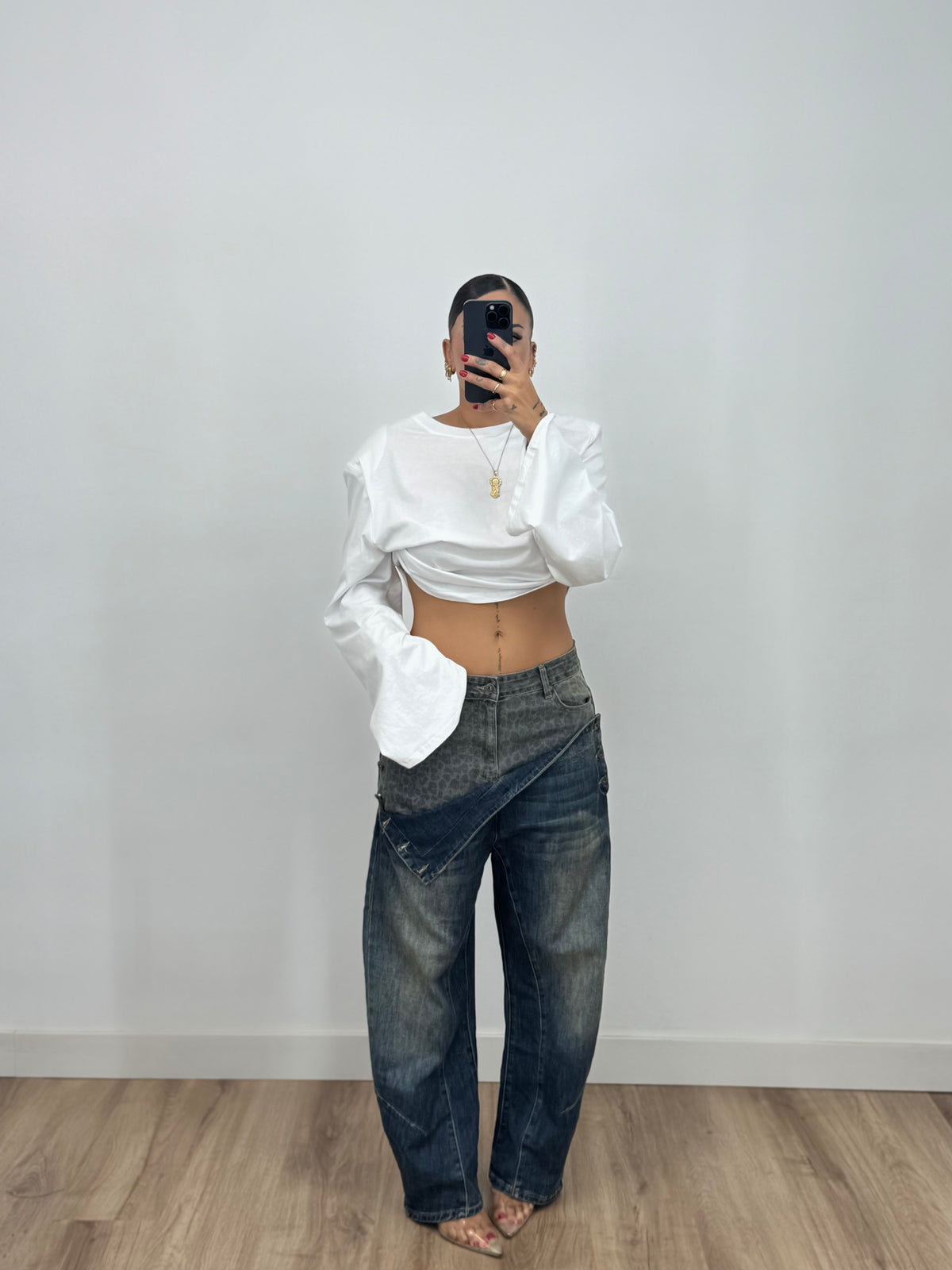 JEANS WASH LEOPARD