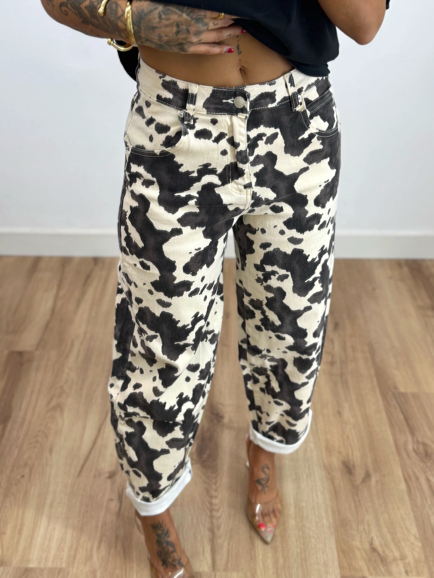 JEANS COW NUDE