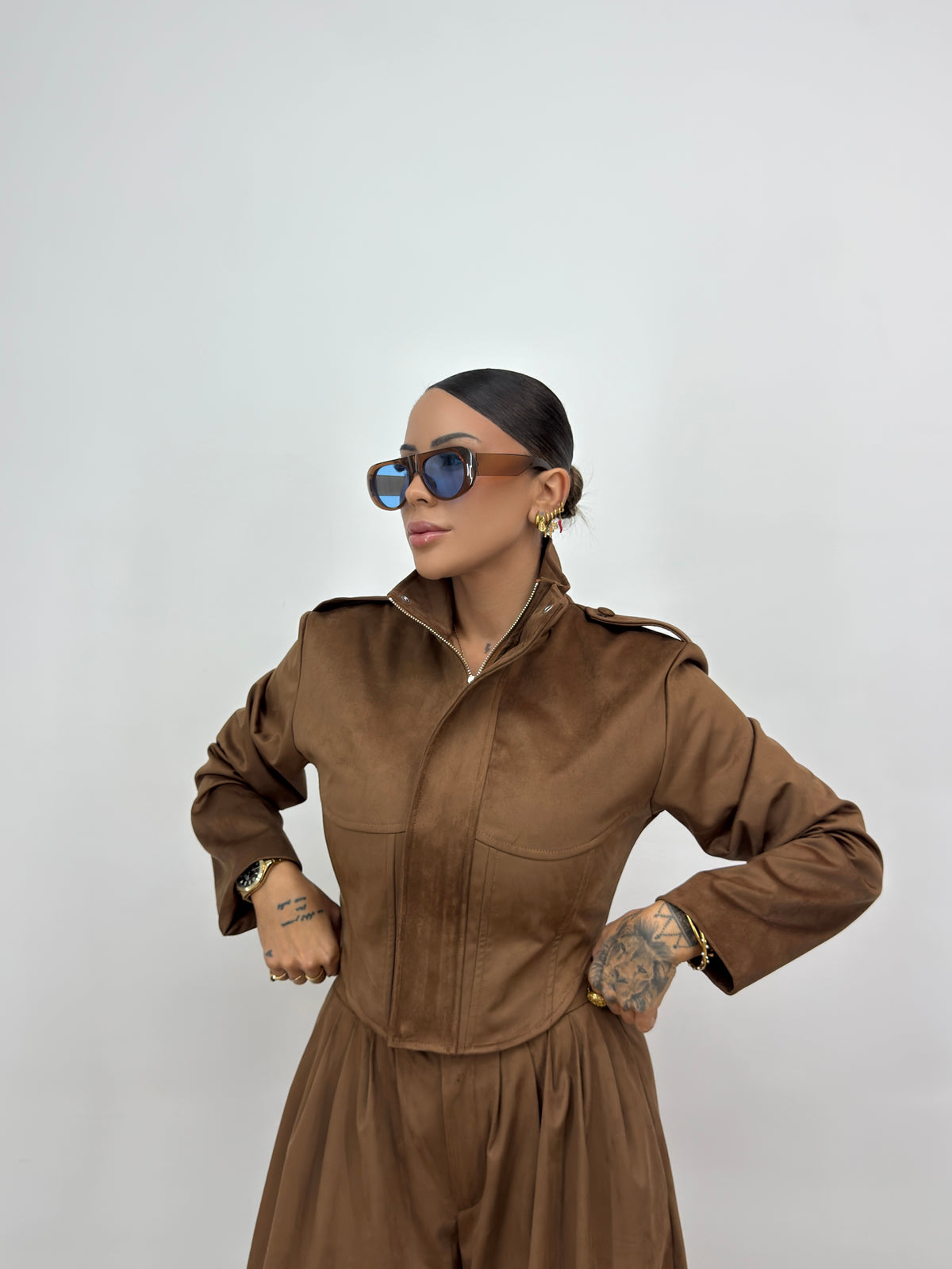 CHAQUETA ANTE LUMINA