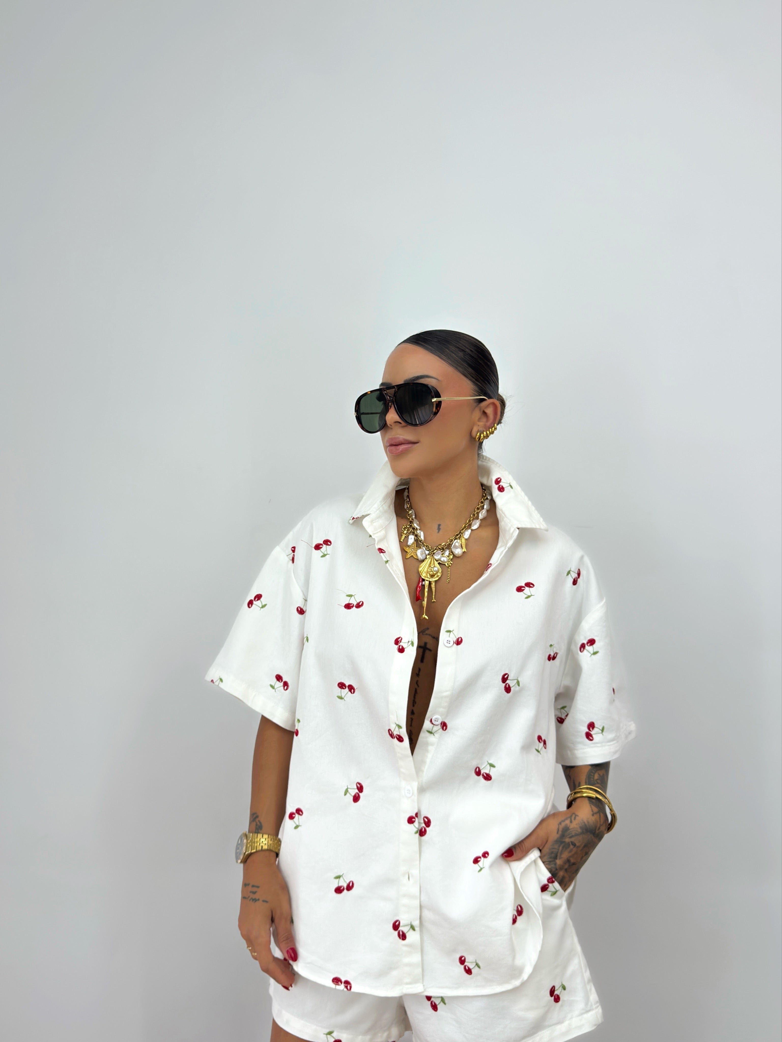 CONJUNTO PREMIUM DENIM CHERRY BLANK