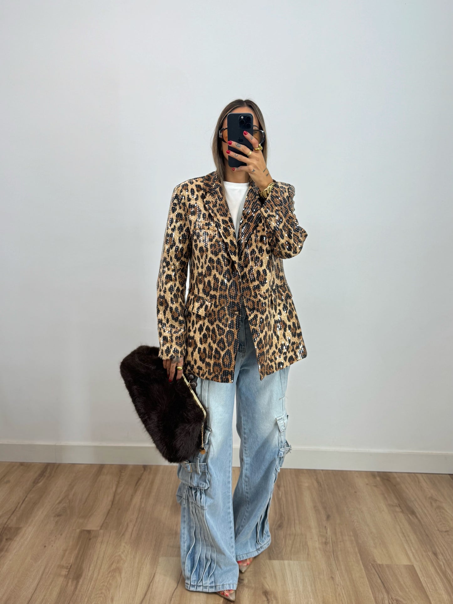 MAXI CLUTCH FLUFFY CHOCO KASSANDRA