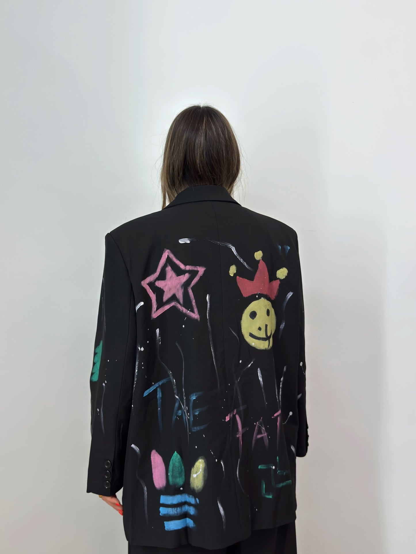 BLAZER OVER PREMIUM BLACK PEACE