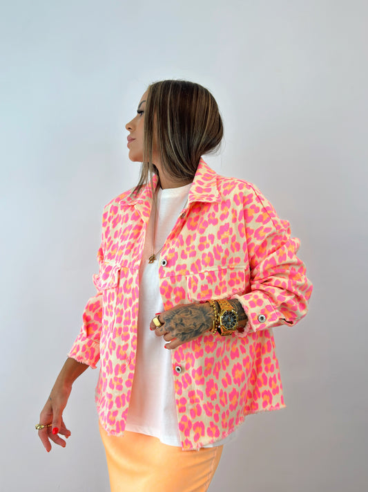 CHAQUETA DENIM ALÉ FLÚOR