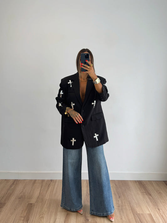 JEANS WIDE LEG PREMIUM PURPURINA