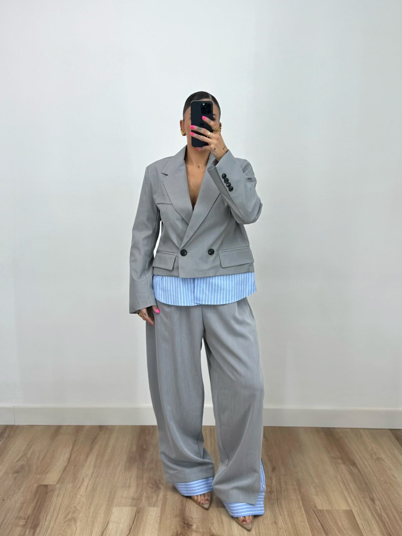 BLAZER CROPPED LUMINA CAMI