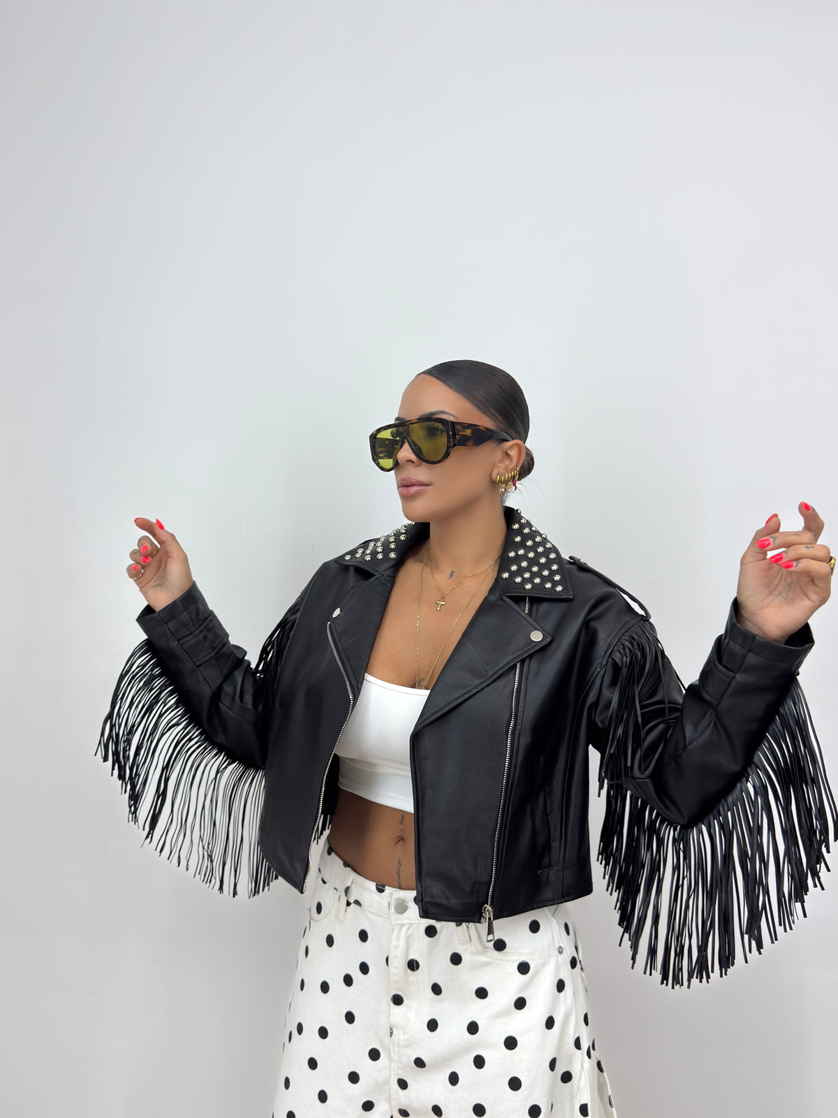 BIKER ECO PIEL FLEKKS