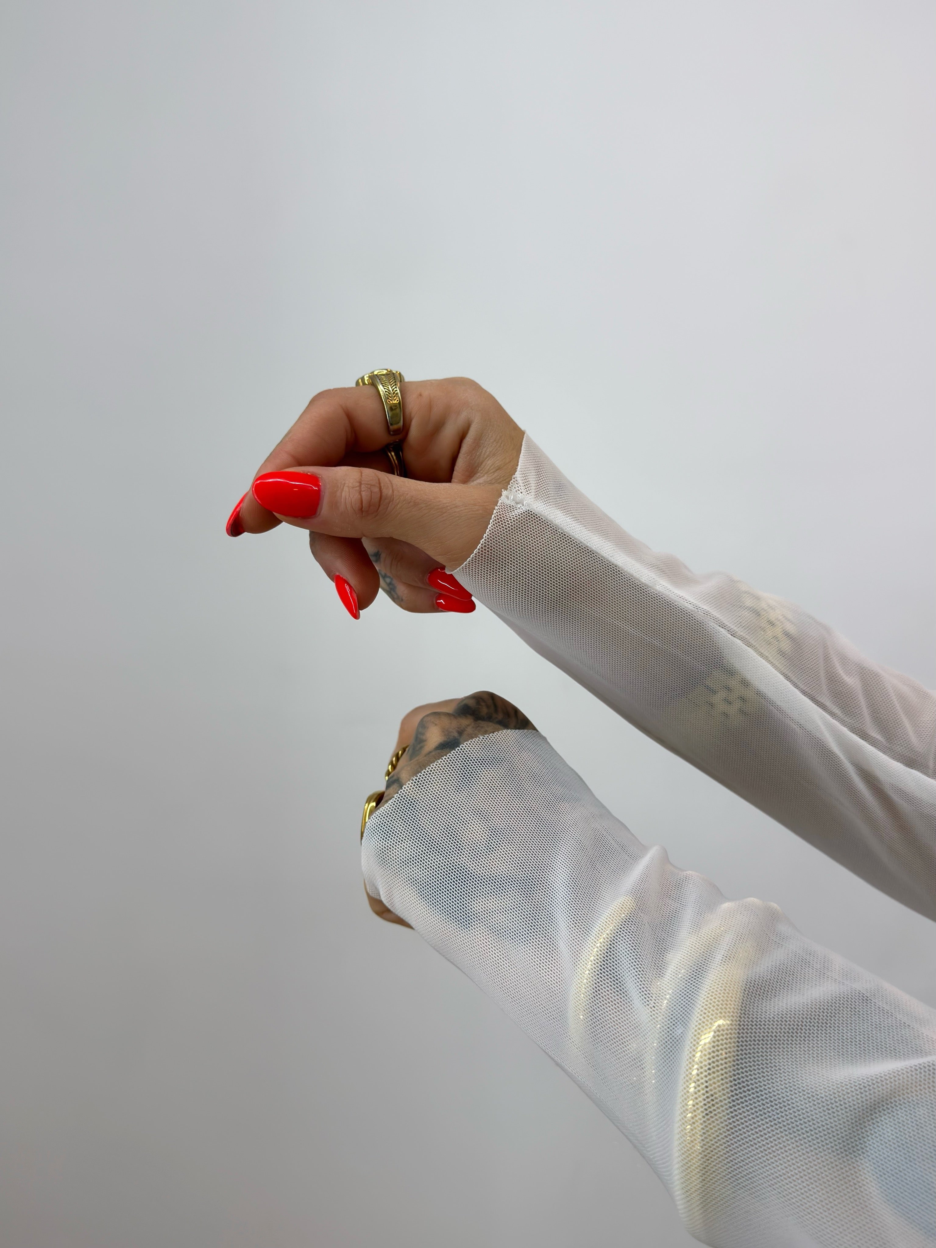 CAMISETA OVER PREMIUM SHINNY WHITE