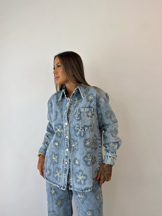 SOBRE | CAMISA OVER PREMIUM FLOWERS