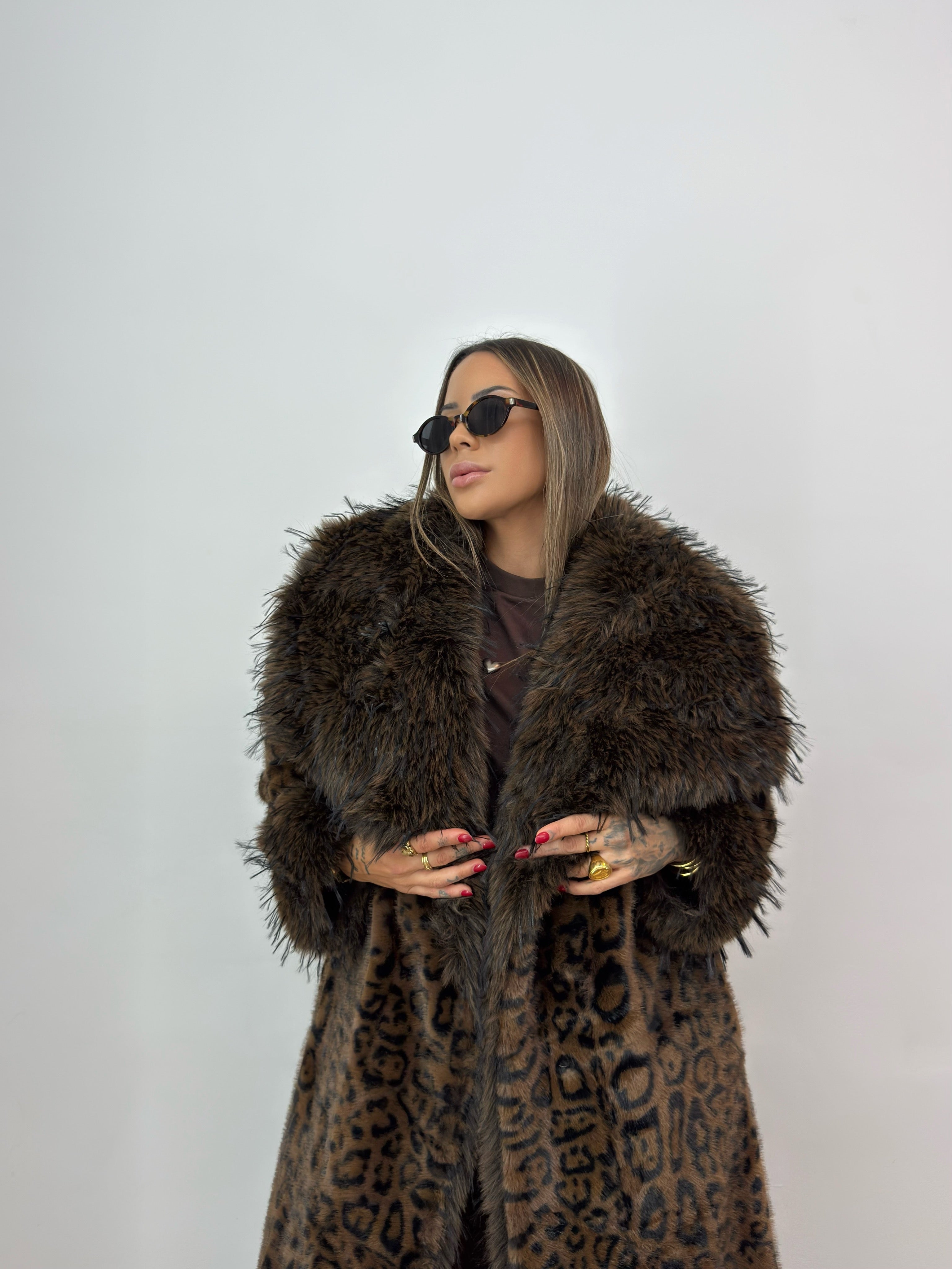 MAXI ABRIGO PREMIUM LEOPARD