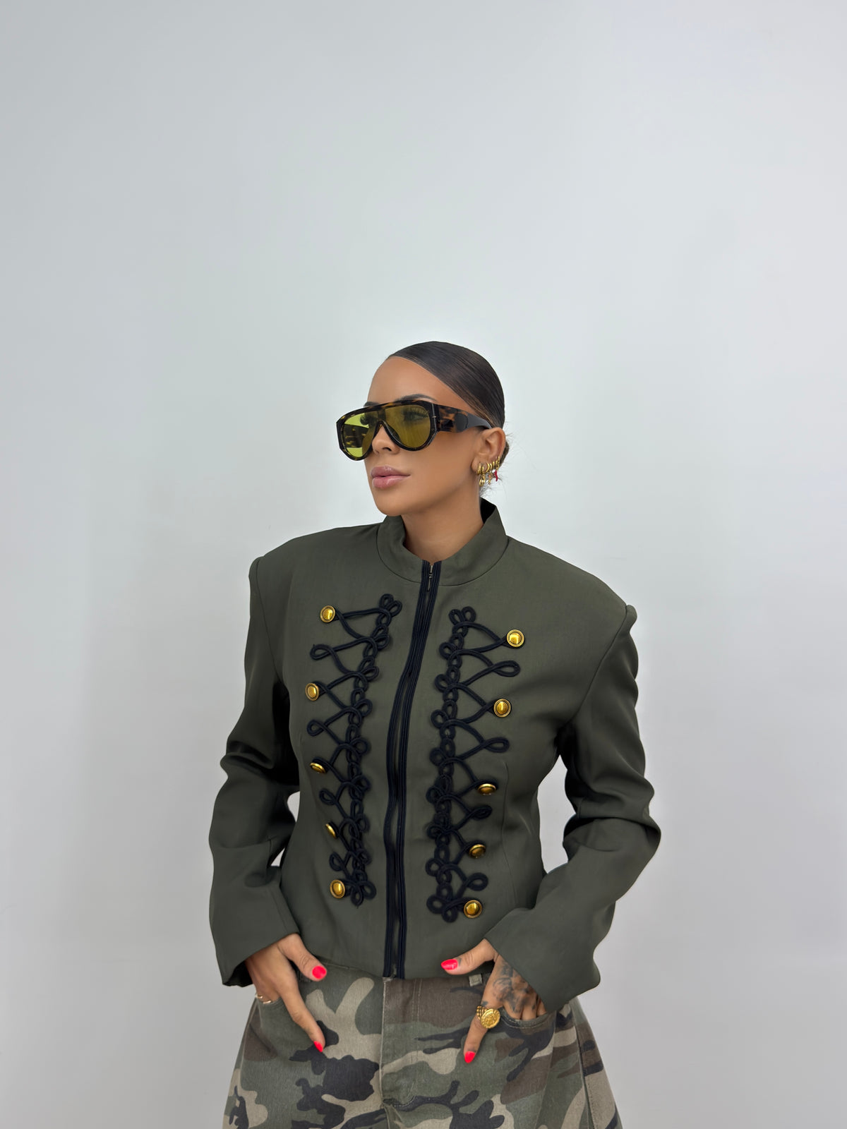 CHAQUETA PREMIUM NAPOLEÓN GREEN ARMY