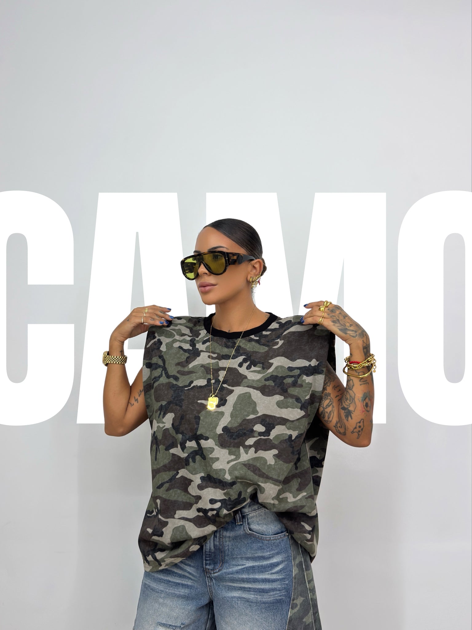 CAMISETA OVER PREMIUM CAMO