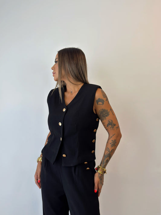 CONJUNTO GOLD BUTTONS