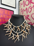 COLLAR TRIPLE CORAL NUDD