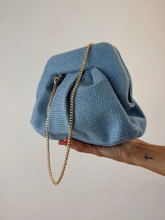 BOLSO DENIM SHINNY CLEAR