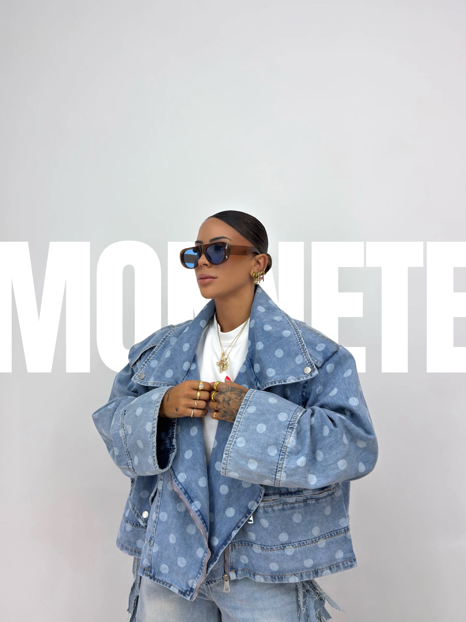 CHAQUETA OVER PREMIUM DENIM MONNET