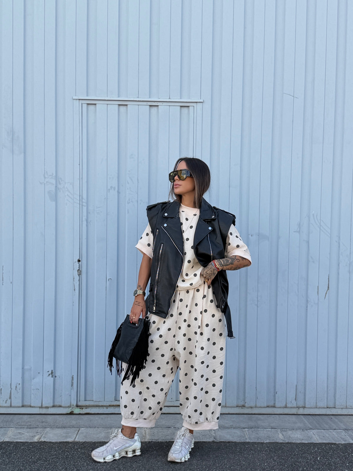 CAMISETA OVER PREMIUM POLKA