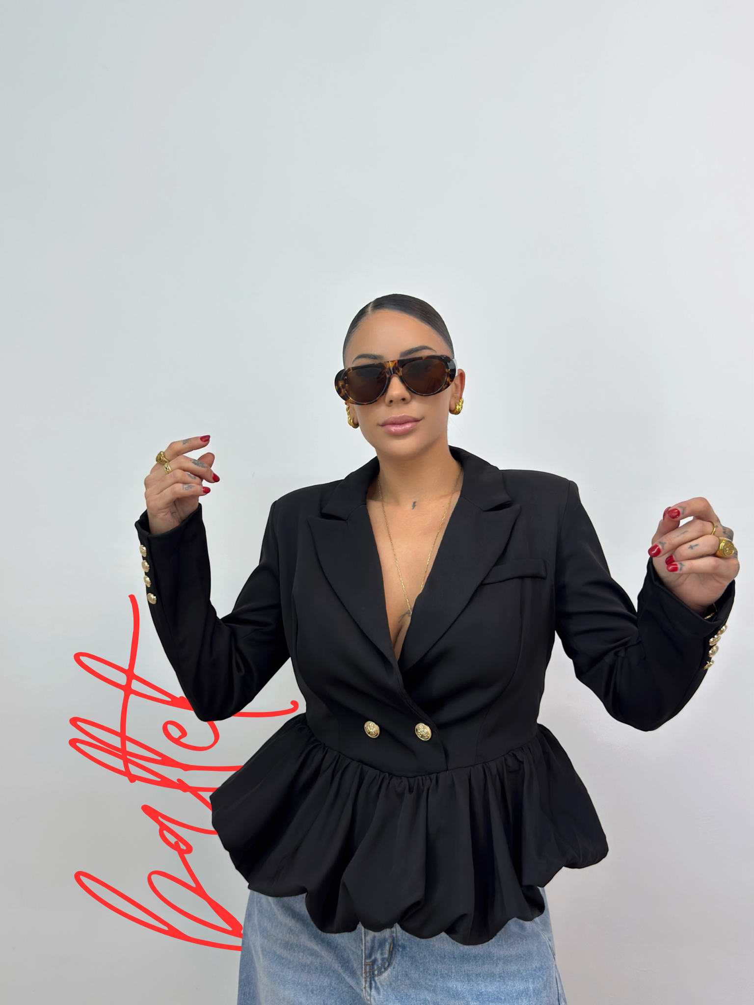 BLAZER PREMIUM BALLET BLACK