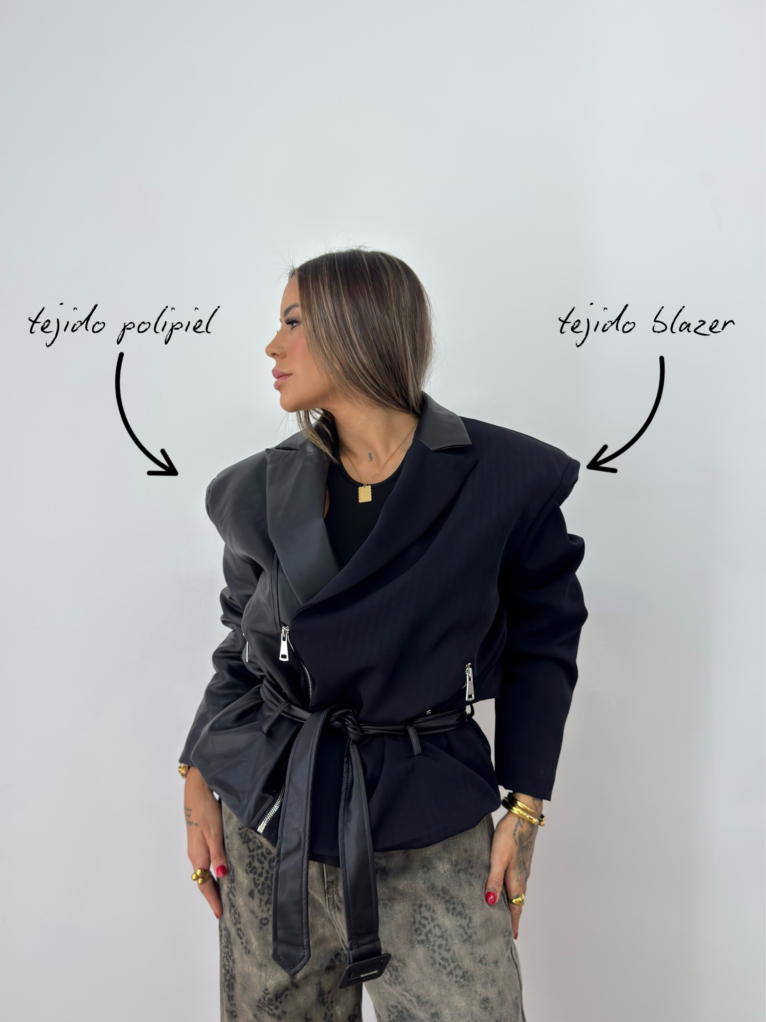 BIKER PREMIUM COMBI BLAZER