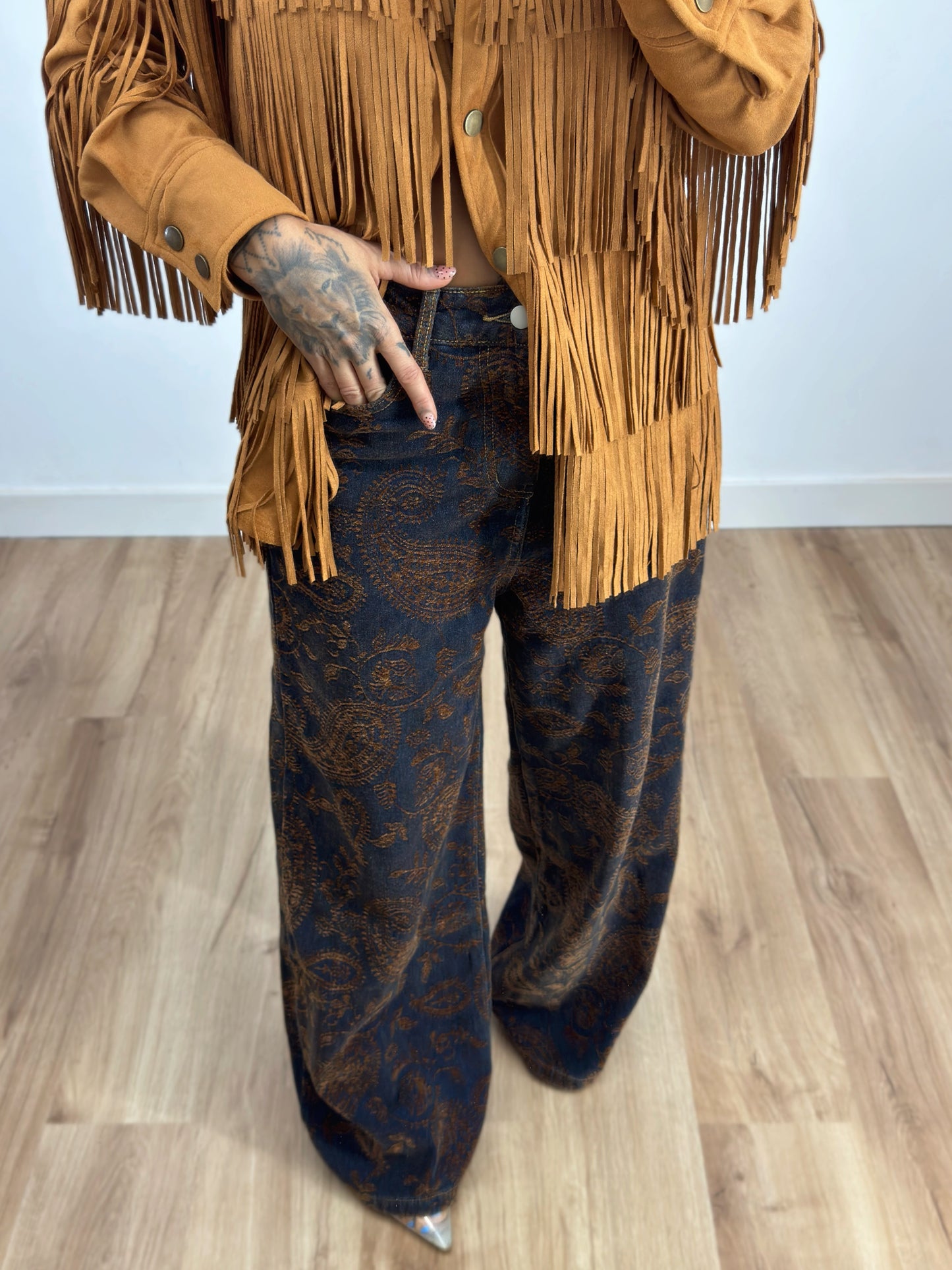 JEANS PREMIUM VELVET PAISLEY