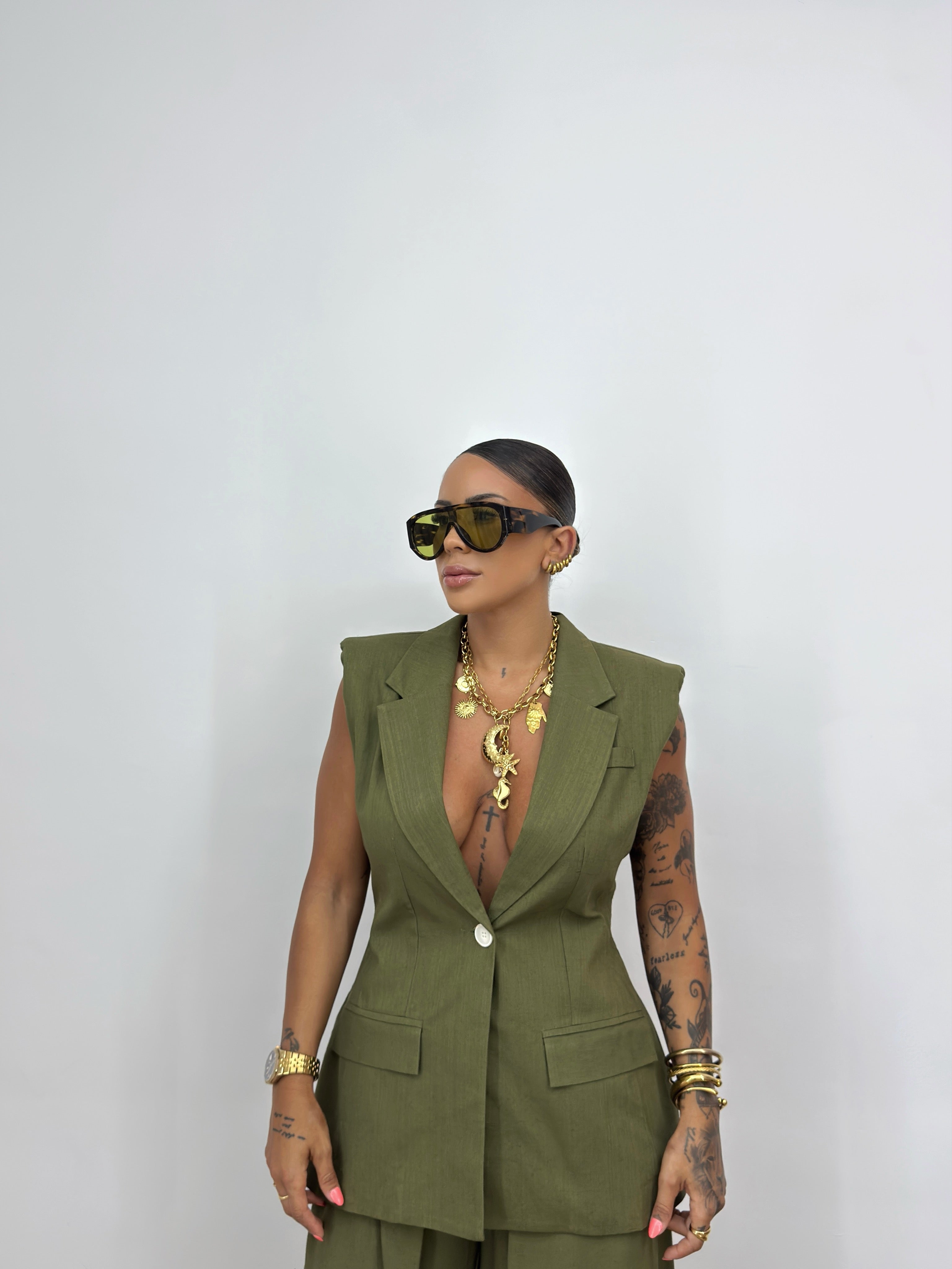 CHALECO LUMINA CO-LINO ARMY GREEN (copia)