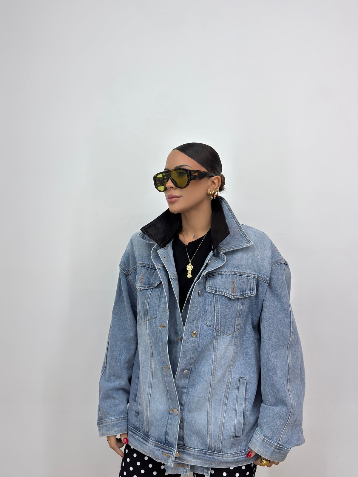 CHAQUETA OVER DENIM DOUBLE
