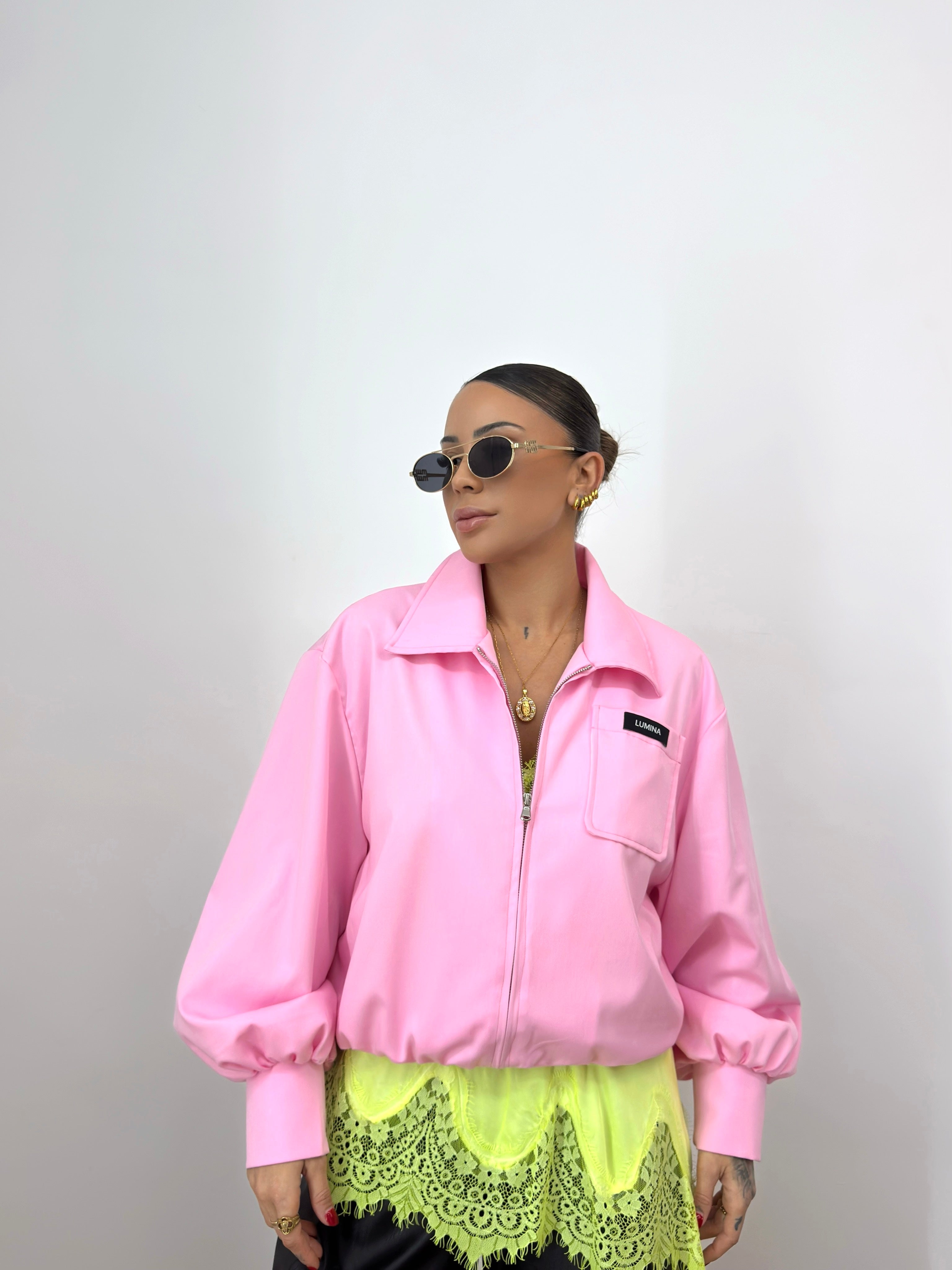 BOMBER BABY PINK LUMINA