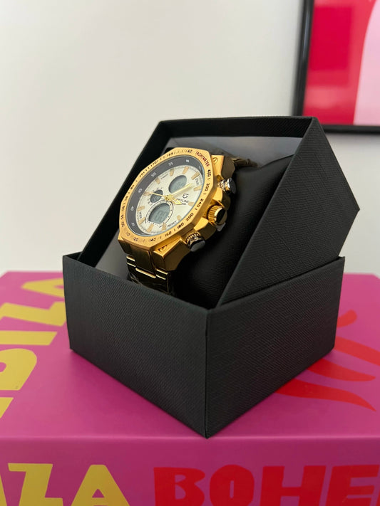 RELOJ UNISEX SKYLINE | TACHYMETER GOLD