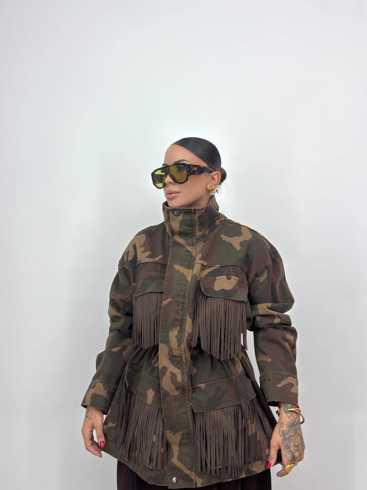 CHAQUETA DENIM CAMO LUMINA