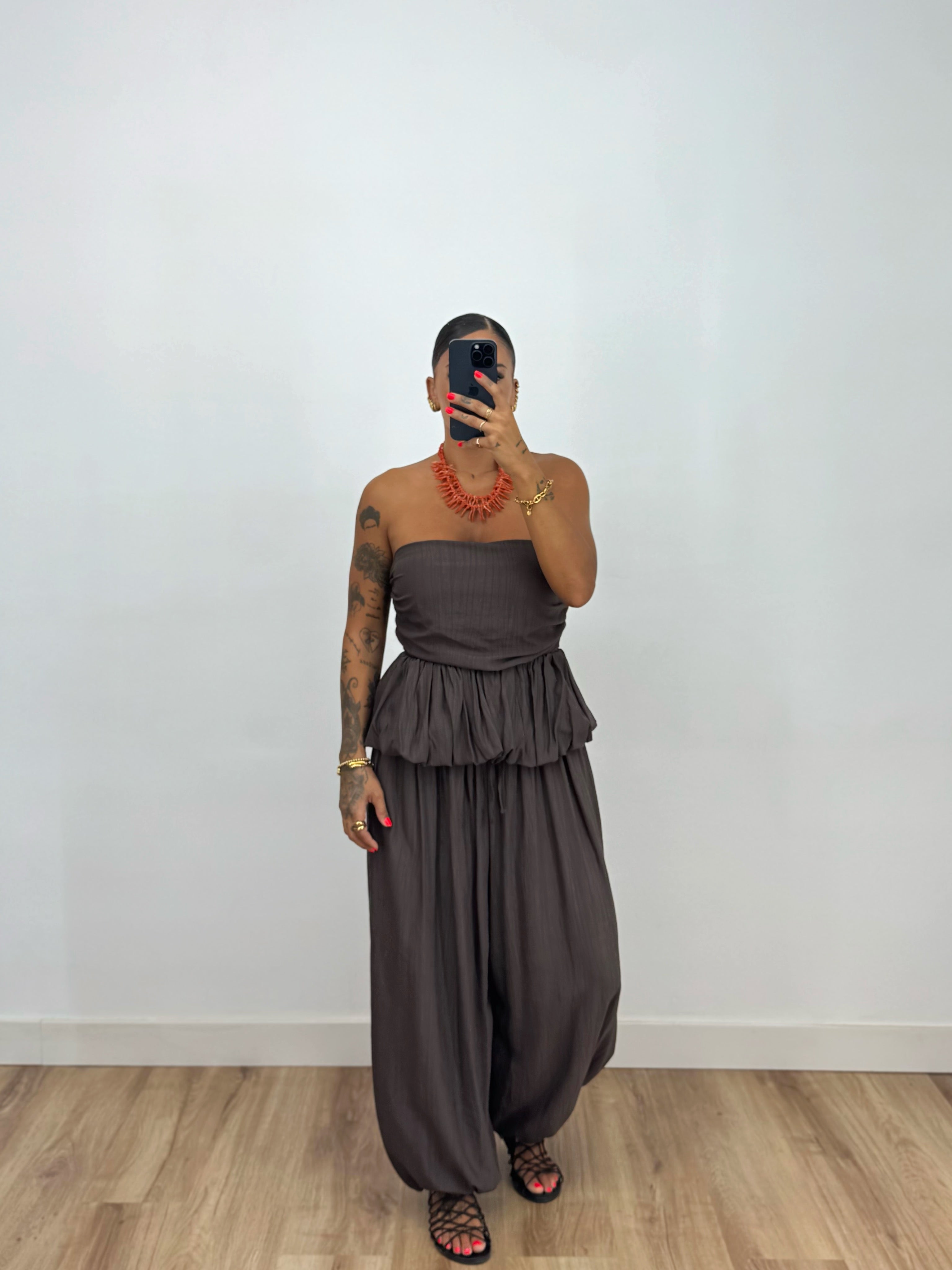 CONJUNTO DAPHNE CHOCO