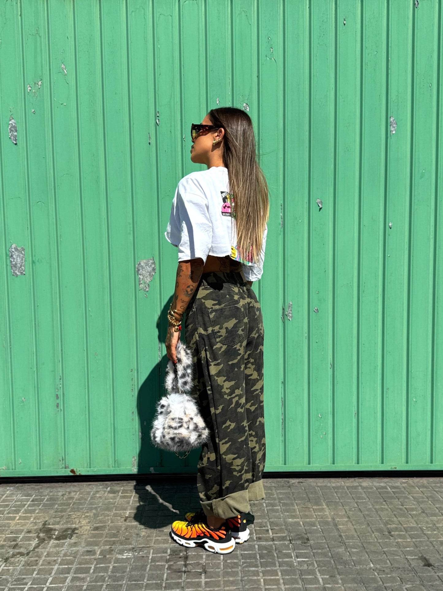 BOMBONERA FAUX FUR LEOPARD