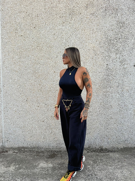 JEANS BALLOON DARK BLUE