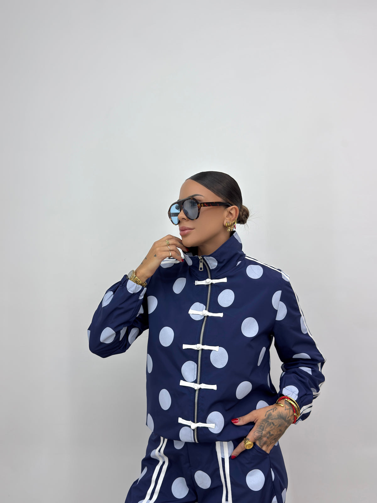 CONJUNTO TECHNICAL POLKA BLUE NAVY