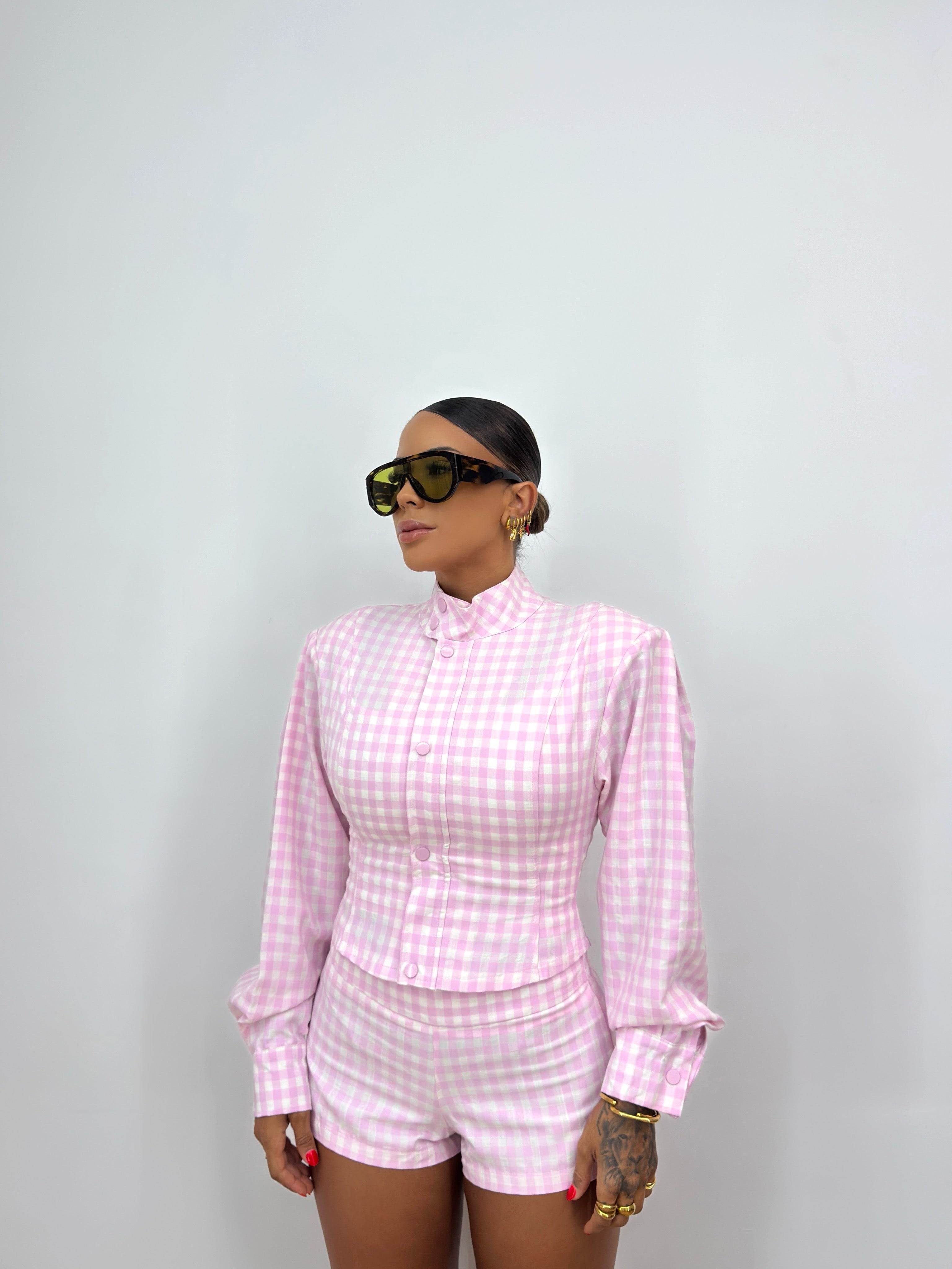 CONJUNTO PREMIUM BABY PINK VICHY