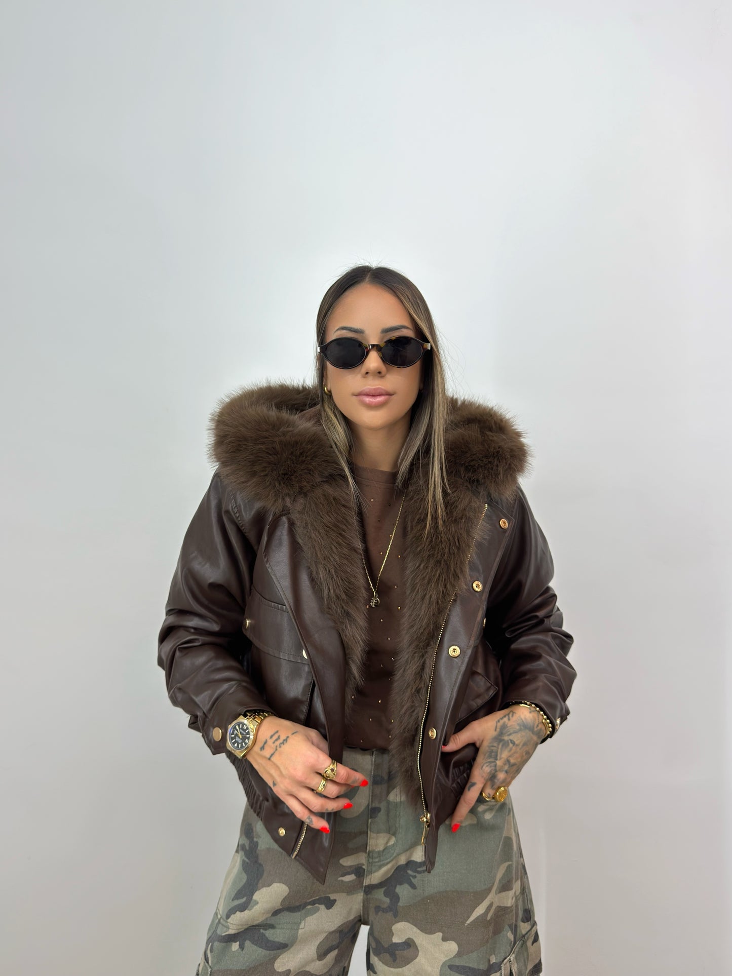 CHAQUETA PREMIUM BROWN SELL