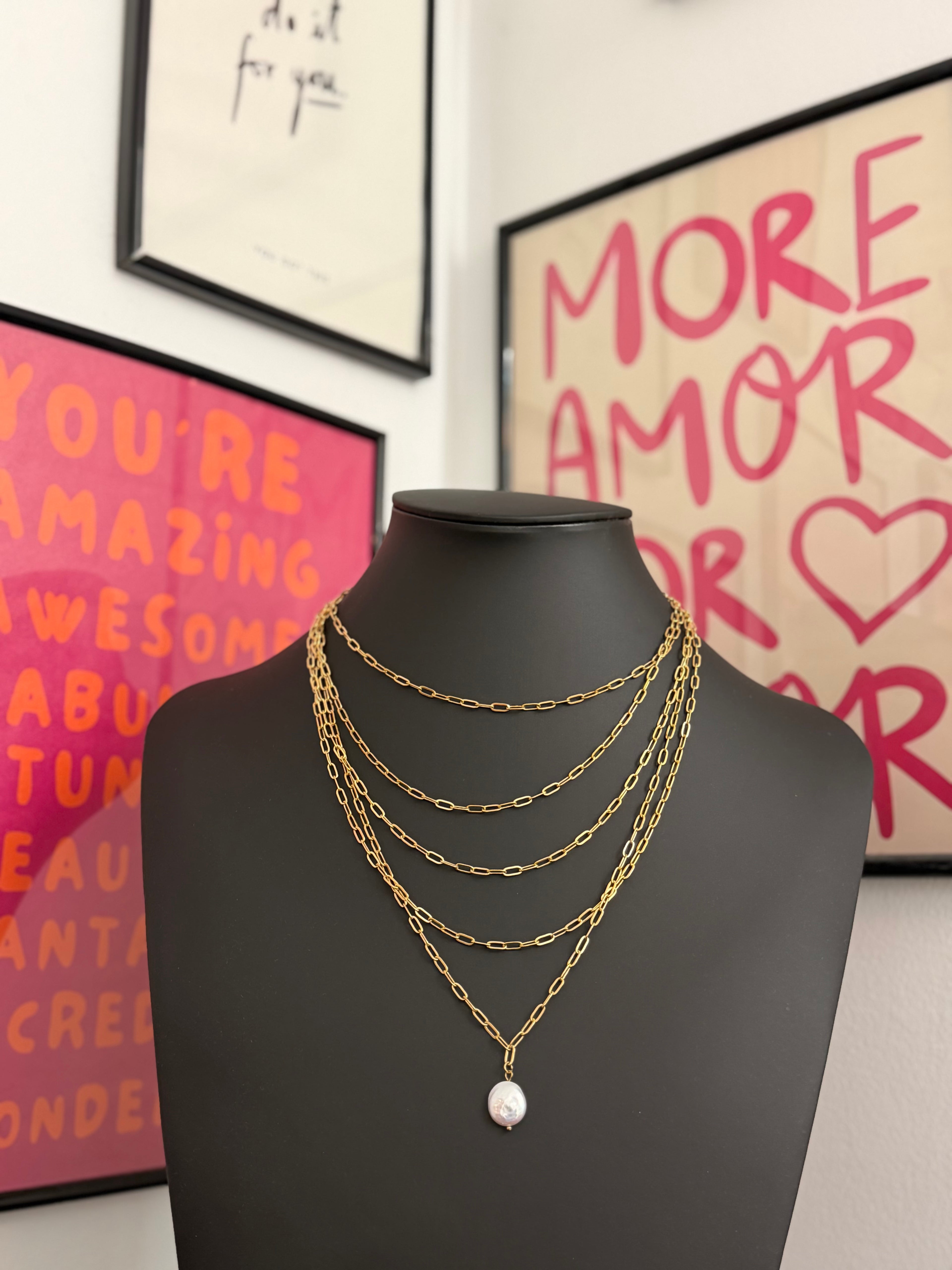 COLLAR MULTI PEARL