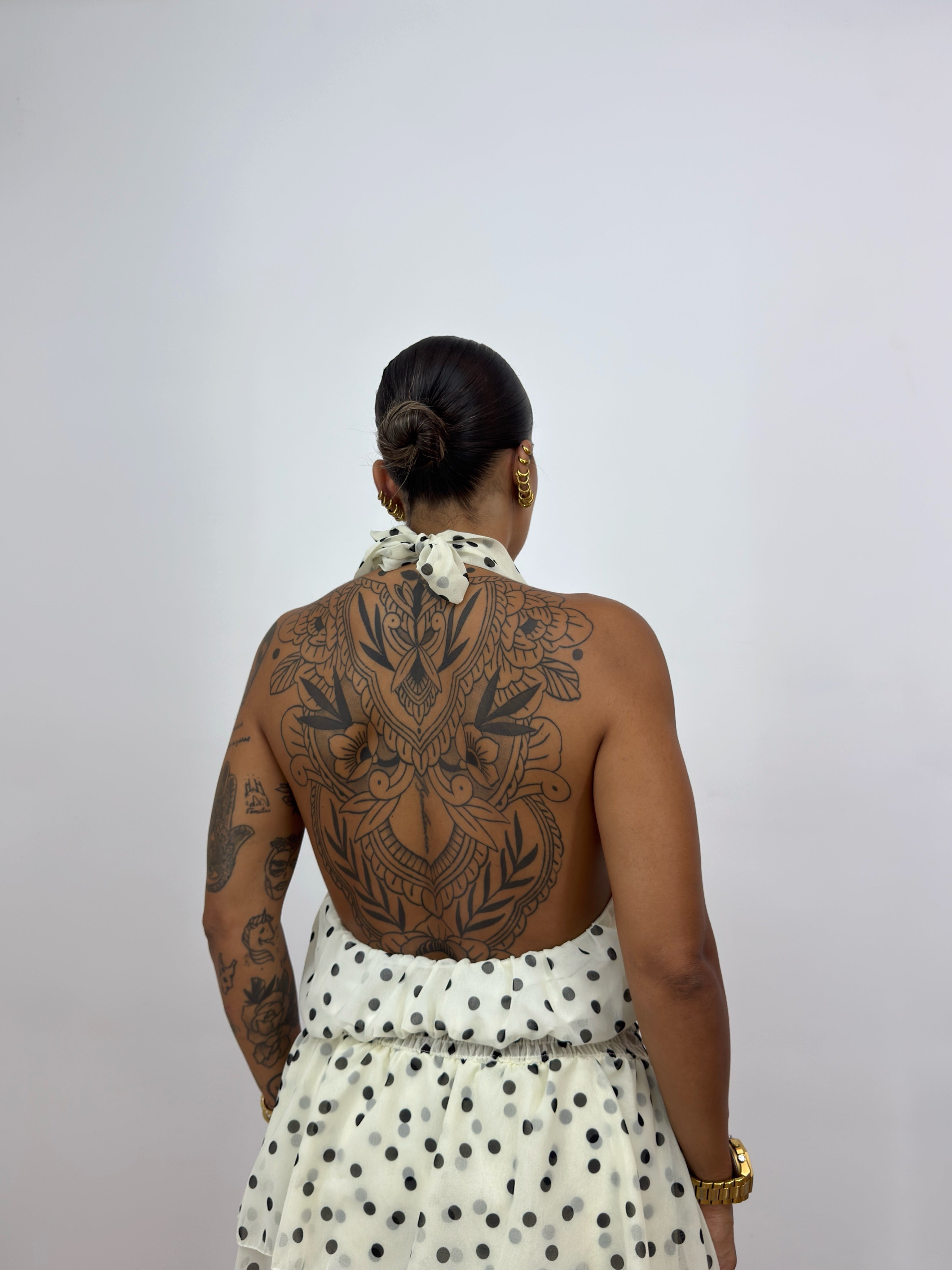 MONO | VESTIDO BLANK POLKA
