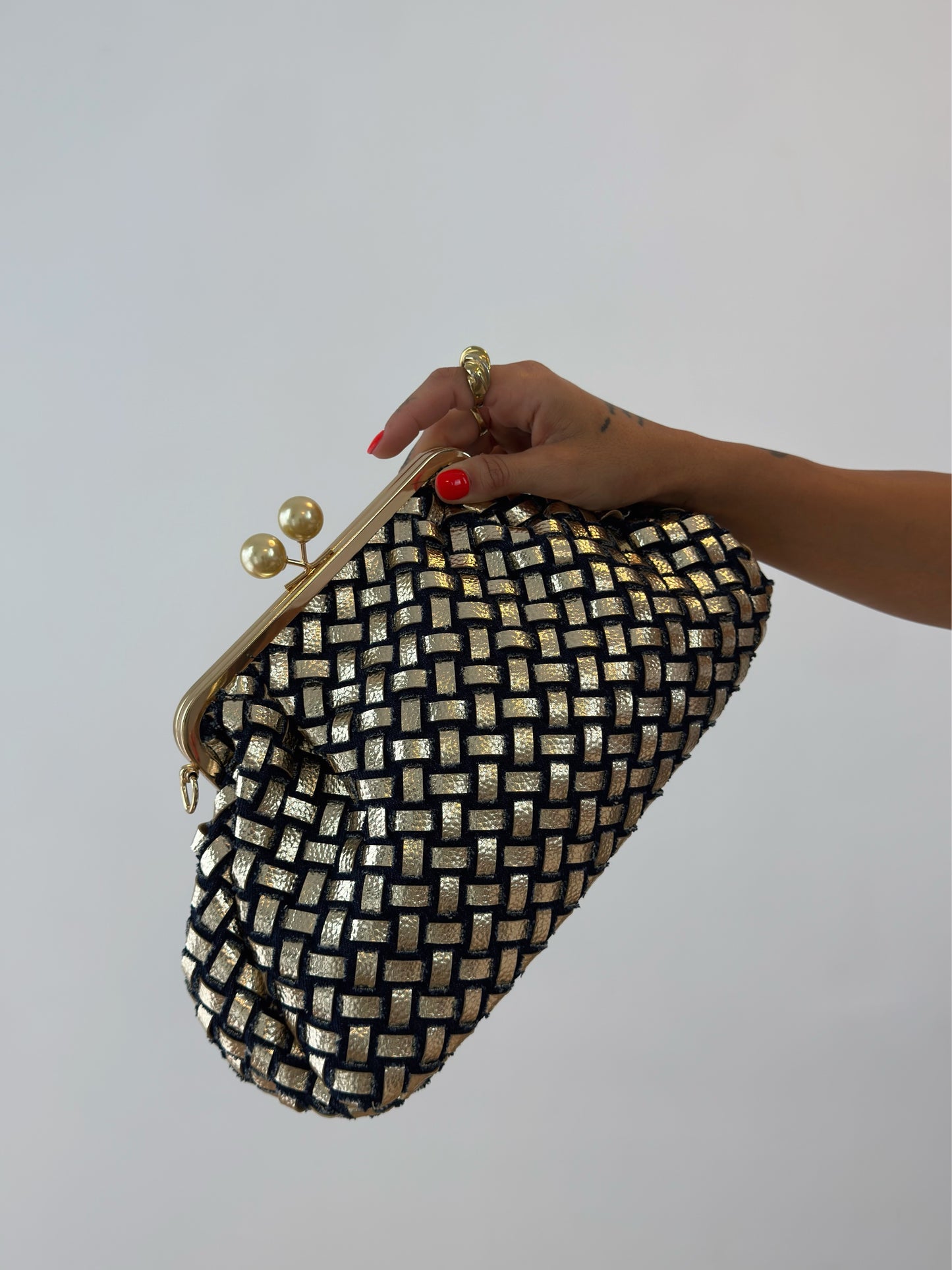 BOLSO DENIM GOLD