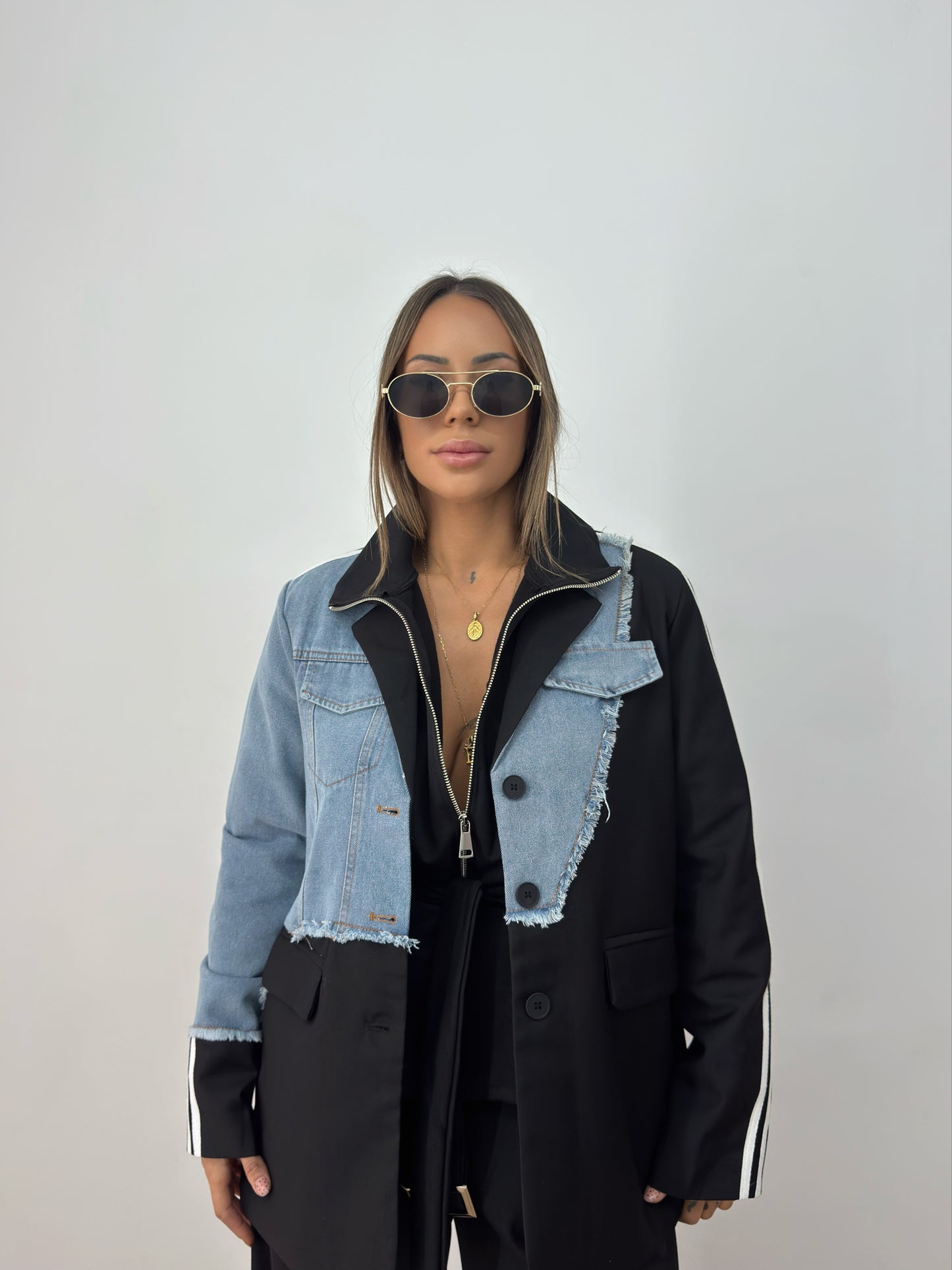 BLAZER PREMIUM COMBI DENIM