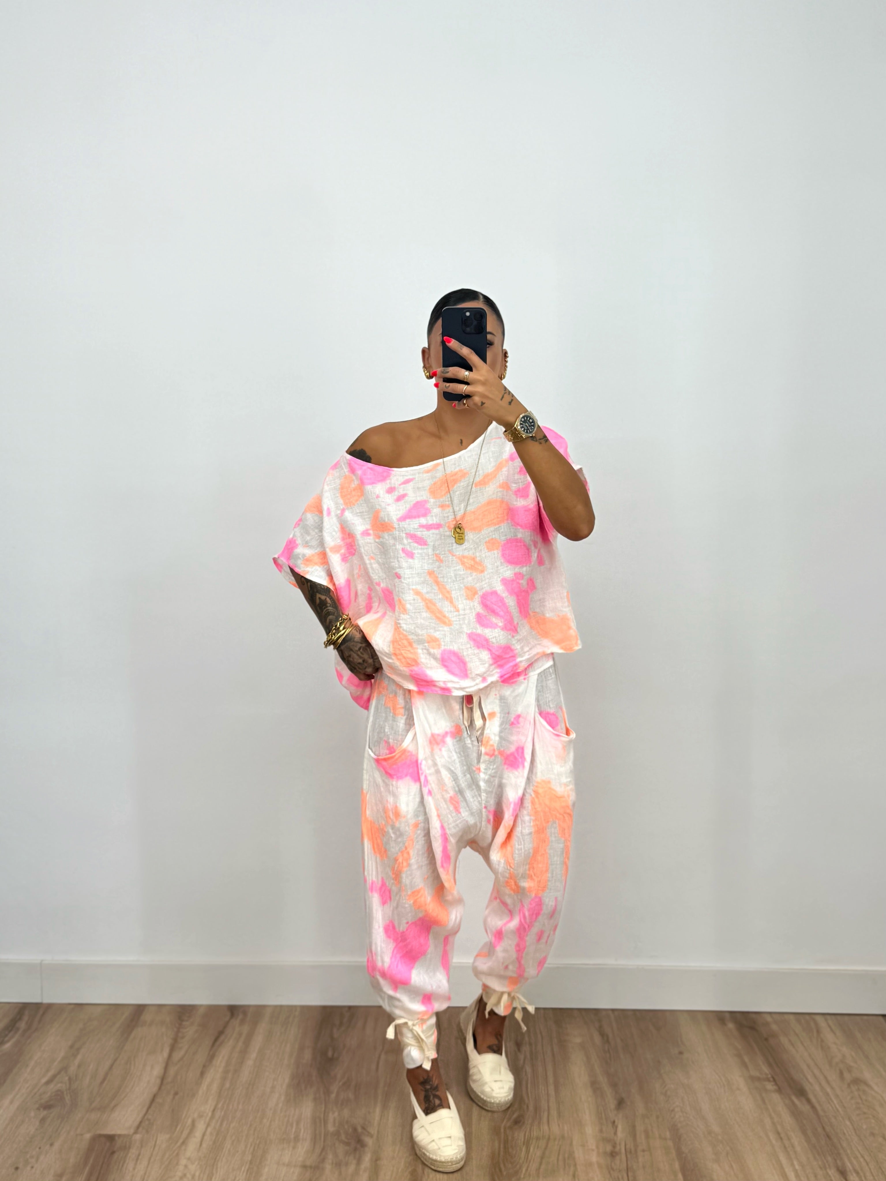 CAMISETA PURO LINO TIE DYE