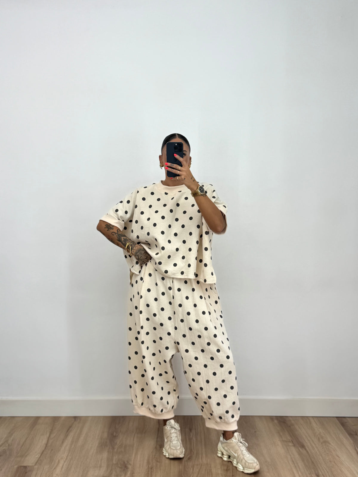 CAMISETA OVER PREMIUM POLKA