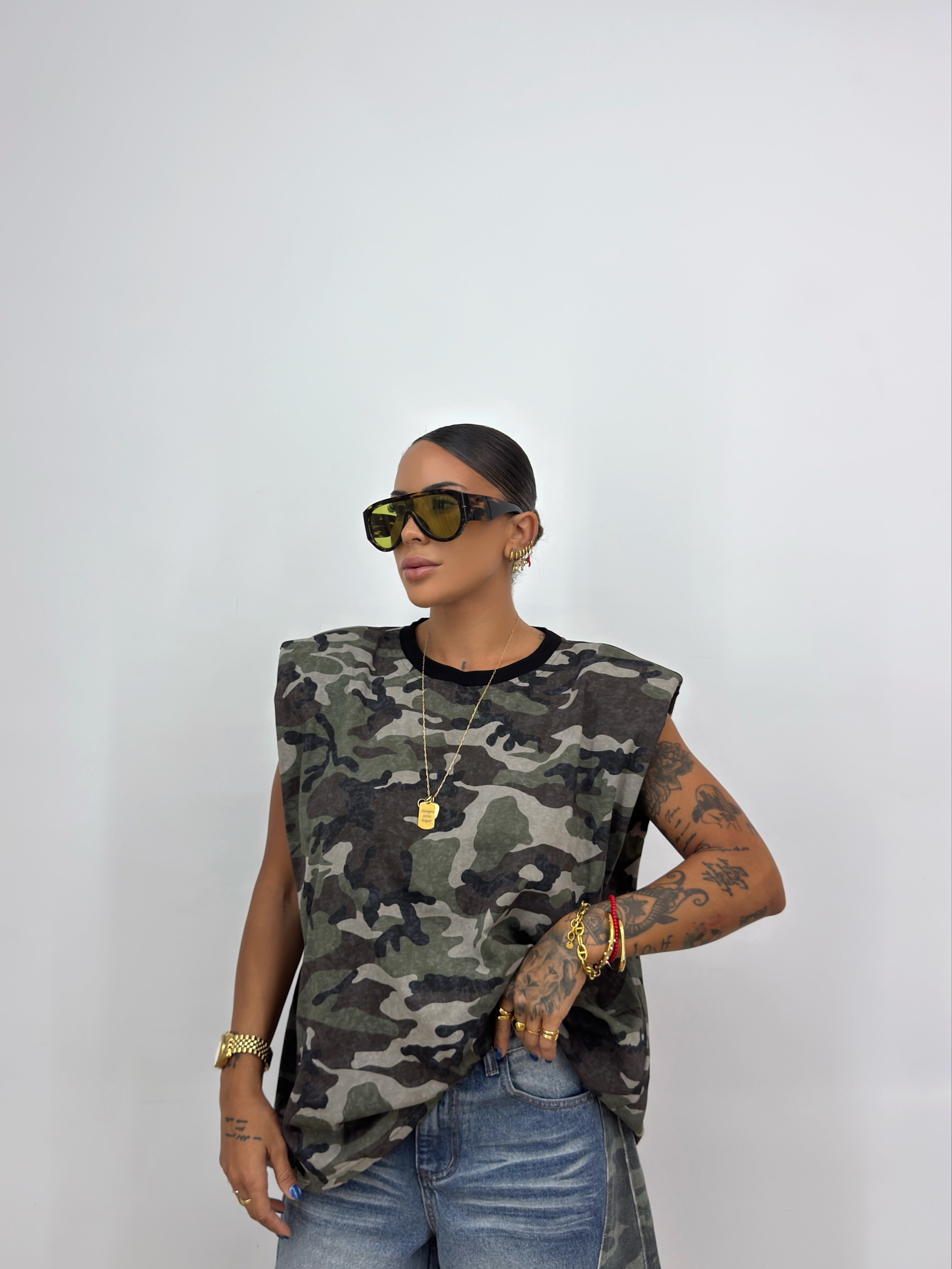 CAMISETA OVER PREMIUM CAMO